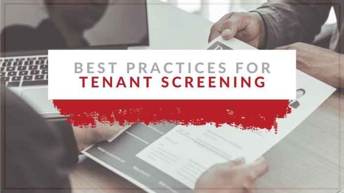 Screening tenant