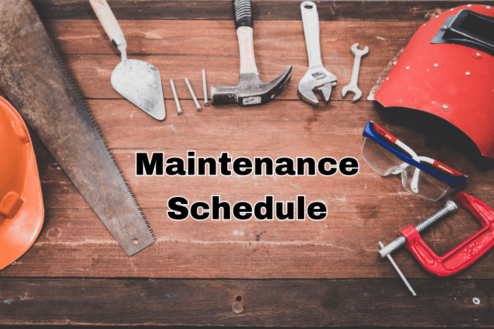 Preventive schedules properties