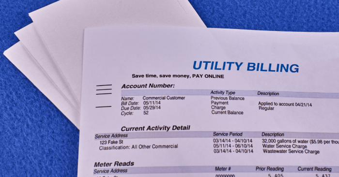 Invoice utility tenant landlord billing bill multi services example